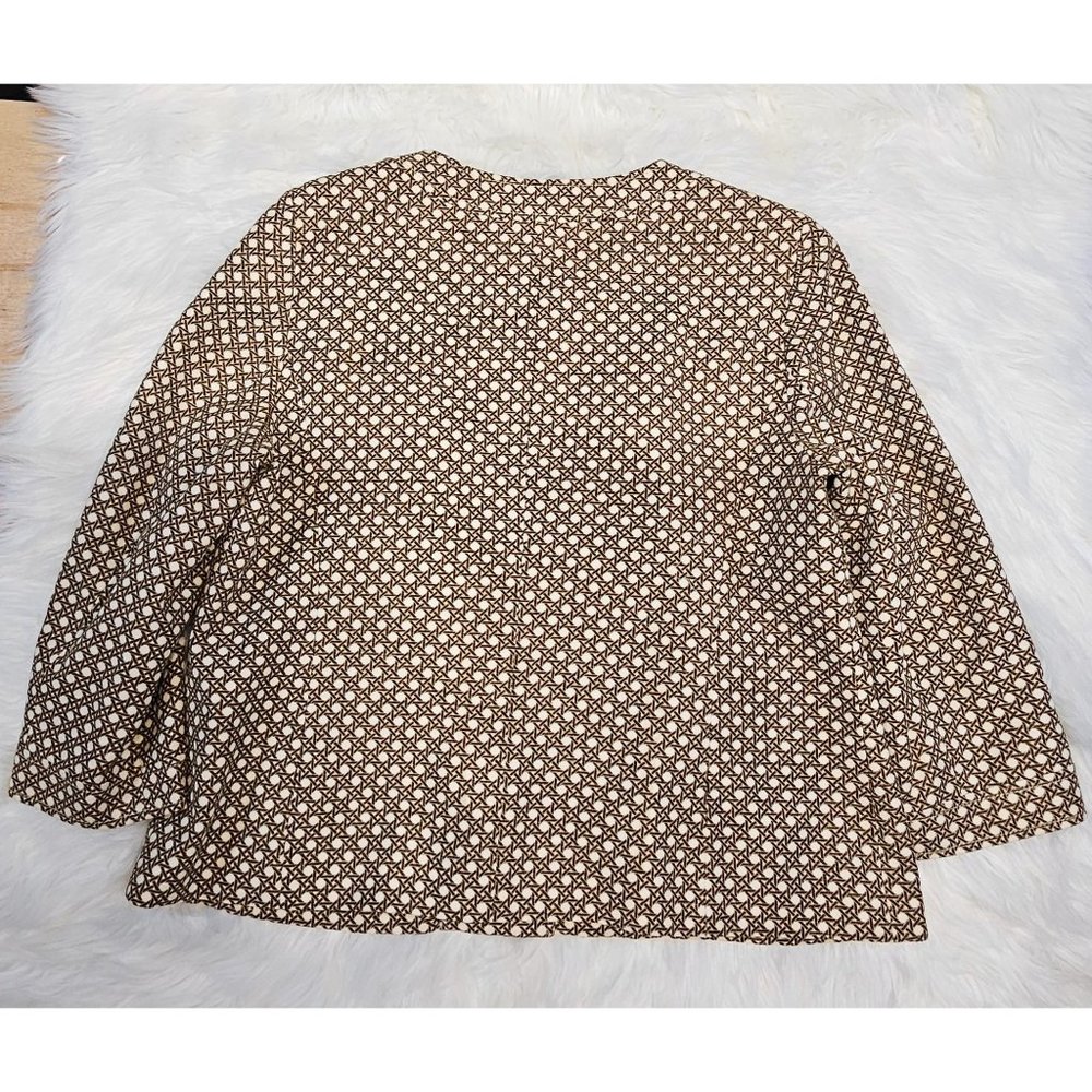 Talbots Geometric Print Lined Blazer - image 6